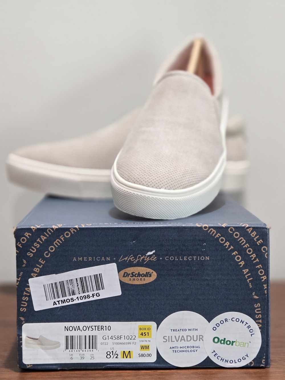 Dr. Scholl's Womens Slip-On Loafers in Oyster Beige Size 8.5
